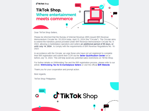 最新消息！菲律宾已延长合规过渡期，Shopee又增新要求插图3AsiaECS